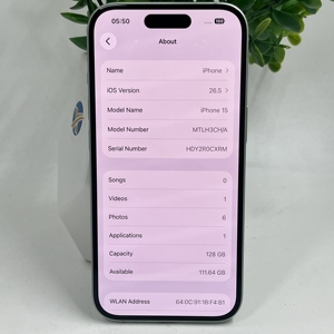 Vente en gros de téléphones portables d'occasion débloqués, iPhone 15 d'occasion, version <span class=keywords><strong>CH</strong></span>, débloqué 256/512/1TB, 5G, garantie 1 an - Product Image 6