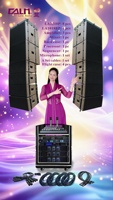 Ensemble de système de son Line Array professionnel 8 sommets et 4 basses avec processeur pour des concerts à grande échelle