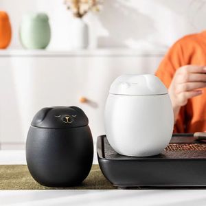 Köpekler için yüksek kalite toptan Pet Urns kedi köpek tasarımları renkli seramik buzlu Pet köpek <span class=keywords><strong>Urn</strong></span> - Product Image 1