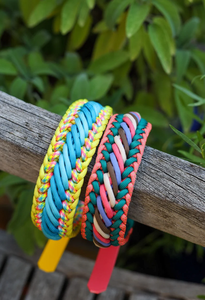 Luxus Custom Logo Geflochtenes Paracord Hunde halsband mit verstellbarem Leder adapter Hunde halsband - Product Image 3