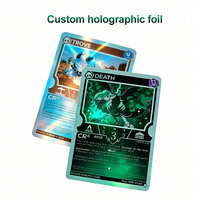 Изготовленные на заказ голографические карты, пустые TCG-карты, голографические стартовые колоды TCG, производство голографической фольгированной печати, Китай