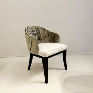 Chaise élégante en bois à motif léopard, personnalisable en usine, chaises de <span class=keywords><strong>restaurant</strong></span> en velours nordique modernes pour salon commercial et appartement - Product Image 1
