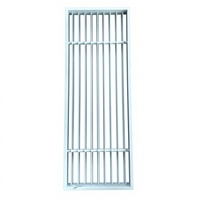 Diffuseur linéaire réglable à fentes, grille de ventilation moderne pour extérieur, grille décorative en alliage d'aluminium pour système CVC