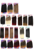 Extensions de Cheveux Synthétiques Afro, Lot de 9 Pièces, Très Longues 30 Pouces, Lisses et Bouclées, Tissage de Cheveux Doux en Fibre Résistante à la Chaleur