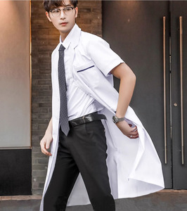 Uniforme <span class=keywords><strong>d</strong></span>'hôpital personnalisé en gros blouse blanche lourde vêtements de <span class=keywords><strong>travail</strong></span> de laboratoire <span class=keywords><strong>d</strong></span>'<span class=keywords><strong>esthéticienne</strong></span> dentaire buccale médecin et infirmière - Product Image 6
