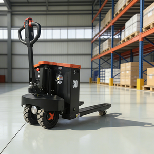 Transpalette électrique tout-terrain 3 tonnes 2026 JG avec batterie acide 48V et double roue avant <span class=keywords><strong>pour</strong></span> terrains accidentés - Product Image 4