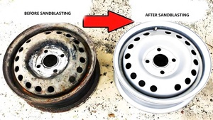 Dry Sandblasting Machine High Manual Sandblaster Cabinet Motor for Wheel Motorcycle <b>Frame</b> Refurbishment High - Product Image 5