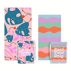 Toalla de Playa sin Arena con Bolsa de Transporte, Secado Rápido, Ligera, para Viaje, Venta al por Mayor - Product Image 1