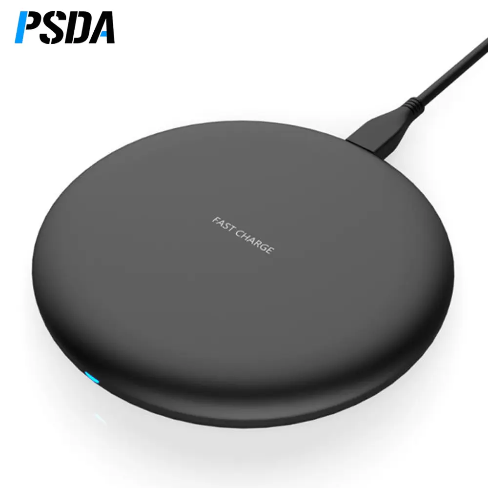 PSDA 10W Wireless Charger for iPhone 11 Xs Max X XR 8 Plus 10W Fast Charging Pad for Ulefone Doogee Samsung Note 9 Note 8 S10