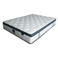 Matelas de chambre à coucher moderne de qualité hôtelière, taille King, enroulable, avec ressorts ensachés et mousse