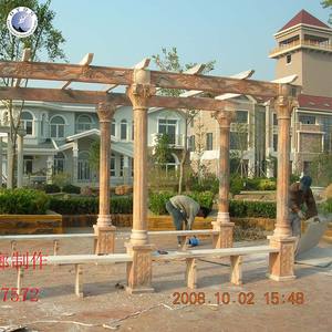 Piedra Natural decorativa para exteriores tallada a mano <span class=keywords><strong>estilo</strong></span> europeo moderno edificio <span class=keywords><strong>de</strong></span> jardín Pilar griego mármol columna Romana - Product Image 4