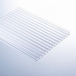Atacado Alta Qualidade <span class=keywords><strong>8mm</strong></span> Espessura Clara Paredes Gêmeas Folhas De Policarbonato Oco Folha De Policarbonato Oco - Product Image 1