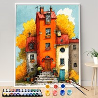 Kits de peinture par numéros DIY personnalisables, ensemble de peinture à l'huile non personnalisé pour adultes, enfants et débutants, livraison directe
