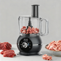 Robot culinaire multifonction en acier inoxydable pour la préparation des aliments, hachoir, broyeur à glace, mélangeur de pâte à pizza, vente en gros