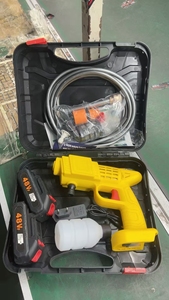 Pistolet de <span class=keywords><strong>lavage</strong></span> de <span class=keywords><strong>voiture</strong></span> sans fil haute pression 21V 300 PSI, pulvérisateur manuel pour auto et jardin - Product Image 2