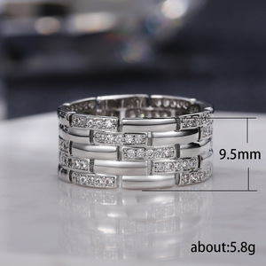 Anello dal Design a Fascia Larga, Stile Moderno, Anello da Dito per Uomo - Product Image 5