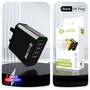 Justlink 50W 4 Ports USB Chargeur PD25W Charge rapide QC3.0 Type C Adaptateur avec 5A ABS pour station d'alimentation de téléphone portable - Product Image 2