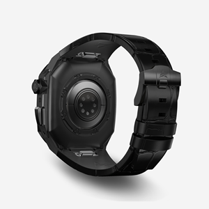 ชุดอุปกรณ์ตกแต่งหรูหราใหม่ รุ่น Ultra 3 2 1 ขนาด 49 มม. ตัวเรือนไทเทเนียมอัลลอย+สายหนังสำหรับ Apple Watch Series 9 8 ขนาด 44 มม. 45 มม. - Product Image 2