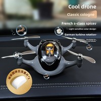 Purificateur d'air solaire rotatif créatif et moderne pour voiture, décoration intérieure de voiture portable haut de gamme en plastique