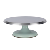 Profession eller 10-Zoll-Drehständer aus polnischer Aluminium legierung Umwelt freundliches Metallback-Dekorations set Plattenspieler-Kuchen werkzeuge