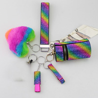 Nouveau porte-clés décapsuleur vintage en alliage avec strass et alarme de sécurité pour femme