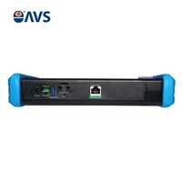 جهاز اختبار كاميرات المراقبة IP/CVBS متعدد الوظائف IPC-9800 Pro+ بشاشة 7 بوصات ودعم 8K، صندوق اختبار محمول مع منافذ PoE وGigabit وSFP والألياف البصرية