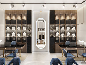 Exhibidor de Alta Gama Personalizado de Madera y Vidrio, Diseño Gratuito, Vitrina para Joyería, Exhibidor de Diamantes, Mostrador, Quiosco de Joyería - Product Image 6