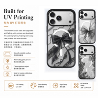 Coque de téléphone magnétique transparente avec anneau de caméra détachable, logo OEM, pour iPhone 18 17 Pro Max, étui de téléphone 2-en-1 magnétique avec impression personnalisée