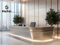 Comptoir de bar modulaire en métal |   Zone de réception en acier inoxydable |   Conception personnalisée