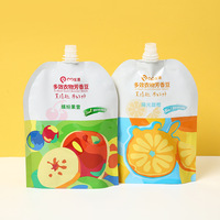 Pochette souple personnalisée en plastique avec bec verseur, emballage écologique, sachet refermable pour liquides, idéal pour aliments pour bébés, gelée, lait