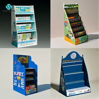 Conception personnalisée papier carton POP présentoirs support de sol pour boisson bouteille d'eau