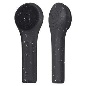 <b>Heating</b> and 5 Gears Adjustable Vibrating Baby Food Grade Silicone Face Brush IPX7 Waterproof Face Cleaner - Product Image 4