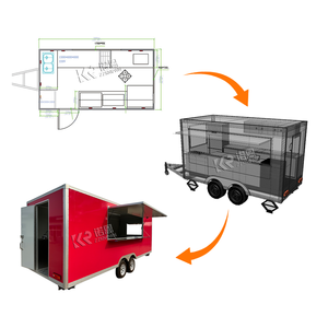 2025 Mobile <b>Kitchen</b> Fast Food Trailer Stainless Steel Mobile Taco Pizza Food Trailer Food Van Trailer for Sale in Usa - Product Image 1