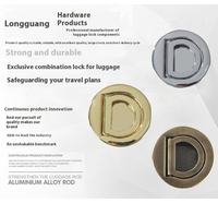 Poignée de transport pliable en alliage de zinc 40 mm, style vintage, poignée dissimulée pour valises, coffres et boîtes