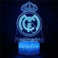 Lampe néon LED FCB Football Club, lumière de nuit 3D USB