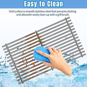 Lot de 3 accessoires de barbecue en acier inoxydable populaires pour vente en gros : grille de cuisson et rôtissoire de rechange, résistants à la chaleur - Product Image 5