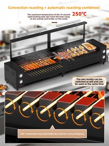 Многофункциональный электрический гриль Safe Artisan: коммерческий, бездымный, с автоматическим вращением, высокотемпературный (6000 Вт), для говядины и баранины - Product Image 2