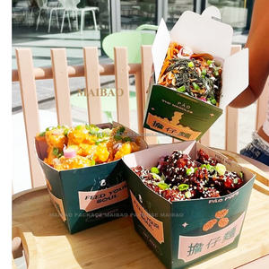 Boîte de papier kraft personnalisée de 32oz Récipient à pâtes de qualité alimentaire pour l'emballage élégant de nouilles à emporter avec logo - Product Image 4