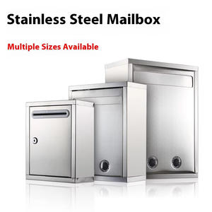 Kotak Saran Terkunci dari Baja Anti Karat yang Dapat Disesuaikan, Tahan Air, untuk Luar Ruangan, Surat, Koran, Ruang Pemungutan Suara, Dinding, Kotak Pos, Zhejiang, Cina - Product Image 3