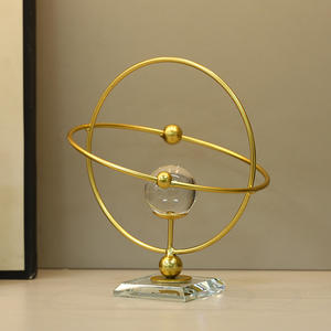 Adornos Modernos de Bola de Cristal Metálica, Diseño Vertical Hecho a Mano, Decoración para el Hogar, Sala de Estar, Dormitorio, Oficina, Boda, <span class=keywords><strong>TV</strong></span> de Lujo - Product Image 3