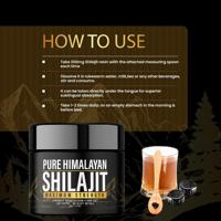 Résine de Shilajit Pure de l'Himalaya, Compléments en Capsules de Shilajit, 10% d'Acide Fulvique, Résine de Shilajit Or Liquide