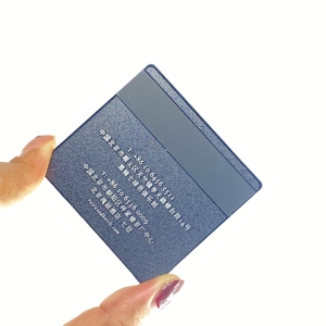 นามบัตรโลหะ NFC Black Card พร้อมกล่อง QR Co