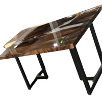 Bureau électrique à hauteur réglable à moteur unique SBF2 avec lumières d'ambiance nouveau Design bureau de jeu debout pour Esports
