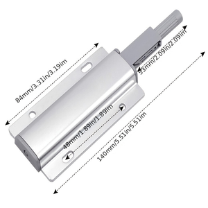 Gabinete de plástico y aleación de aluminio de diseño moderno, sistema de empuje abierto, amortiguador, dispositivo de rebote de puerta magnética para uso en cocina y baño - Product Image 3
