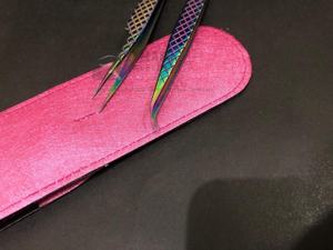 แหนบต่อขนตาแบบญี่ปุ่นทำจากสแตนเลสขนตาสีรุ้งแบบปลายแหลมเคลือบด้วยพลาสมาหลากสี - Product Image 4