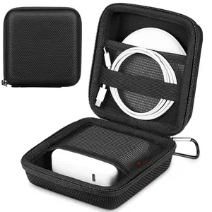 Mini borse da viaggio in poliestere organizzatore elettronico portatile da appendere con fibbia per adattatore chiavette USB custodia per caricabatterie piccola