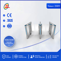 Barrera Abatible de Acero Inoxidable 304 con Motor sin Escobillas, Control de Acceso por RFID, Código QR y Reconocimiento Facial para Gimnasios y Fábricas, OEM, ODM, CE