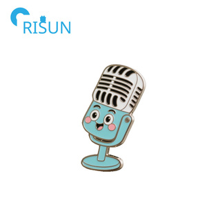 Vente en gros de broches de Microphone de musique en émail, Logo personnalisé, conception personnelle, Badges en métal, Notes de <span class=keywords><strong>Piano</strong></span>, épingles de revers, musicien - Product Image 6