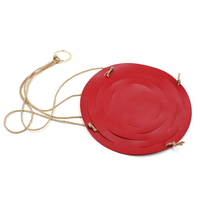 Panier suspendu en macramé en cuir PU personnalisé, support pour plantes, jardinière suspendue, intérieur/extérieur