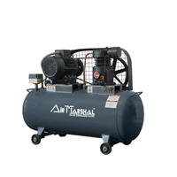 Compresor de Aire Industrial de un Solo Pistón, Bomba de Pistón Lubricada con Aceite de Alta Resistencia, Motor Eléctrico, Sistema de Aire para Taller